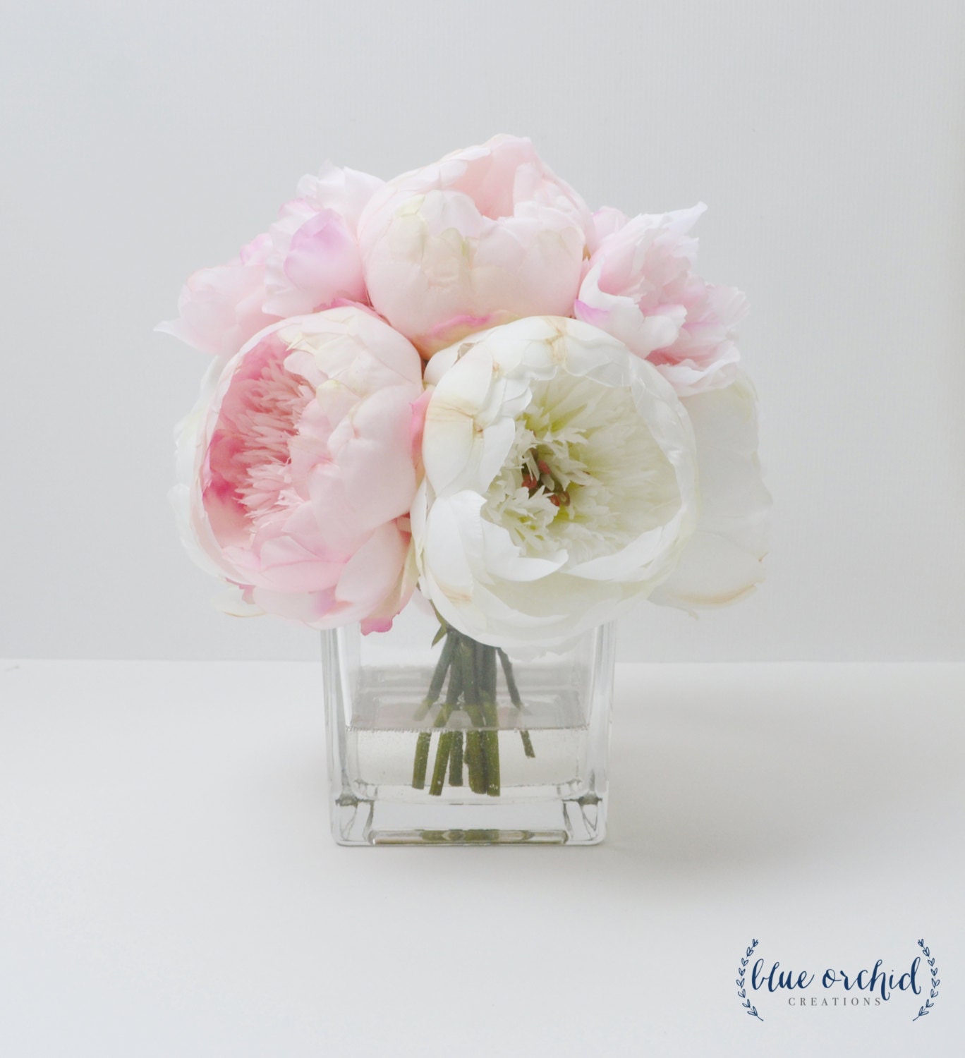 Peony Arrangement Silk Peonies Flower Arrangement Silk