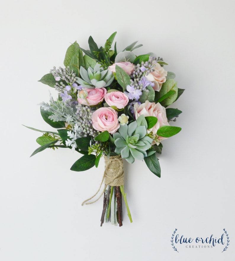 purple bridal bouquet eucalyptus elopement bouquet succulents wedding bouquet boho bouquet pink wedding flowers wildflower bouquet