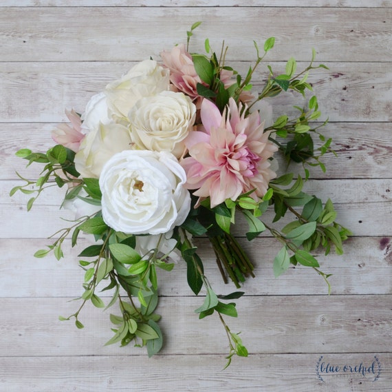 Silk Flower Wedding Bouquet Wedding Bouquet Bridal Bouquet Etsy
