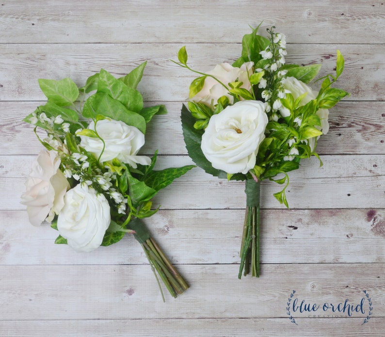 Rose Bouquet Boho Bouquet Bridesmaid Flowers Bridesmaid Bouquet Greenery Bouquet Faux Bouquet Silk Flowers Boho Bridesmaid Bouquet