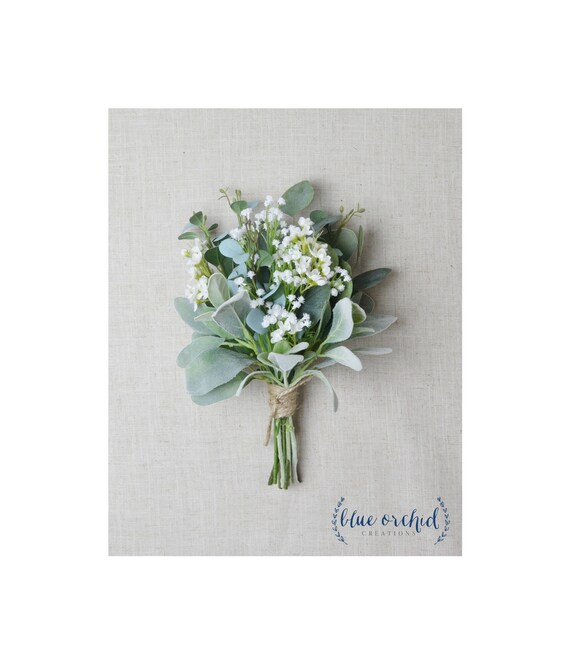greenery bridesmaid bouquet