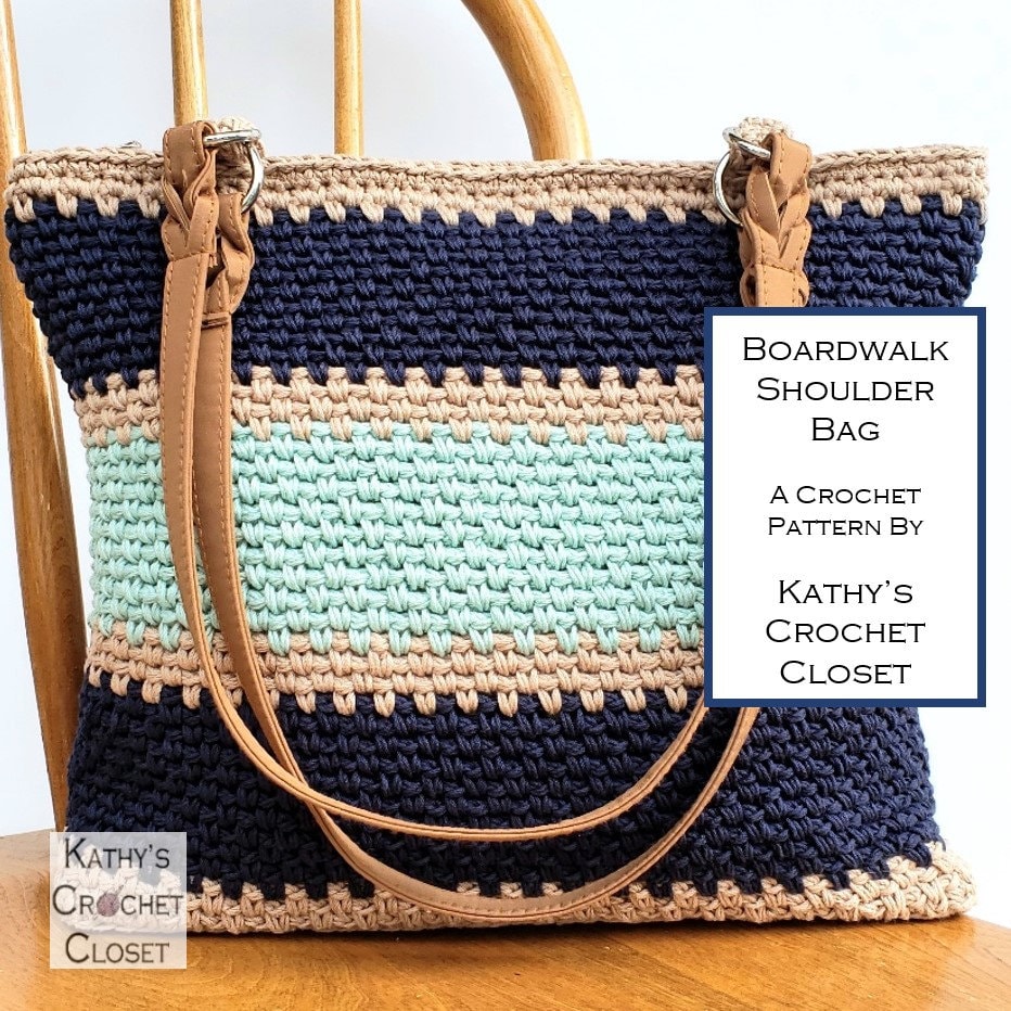 40 Crochet Shoulder Bags with Crossbody Bags, Tote Bags, and Bucket Bags 25 Boardwalk Shoulder Bag