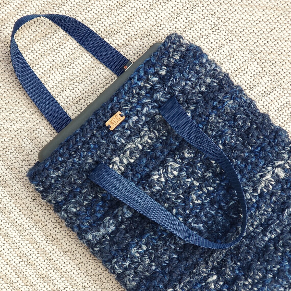 Crochet Bag PATTERN Laptop Tote Bag DIY Crochet Bag Etsy