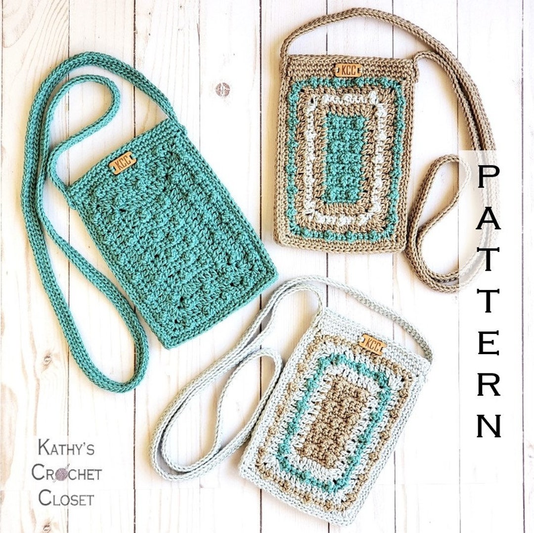 Crochet Mini Bag PATTERN Sea Glass Mini Bag DIY Crochet Bag Crochet ...
