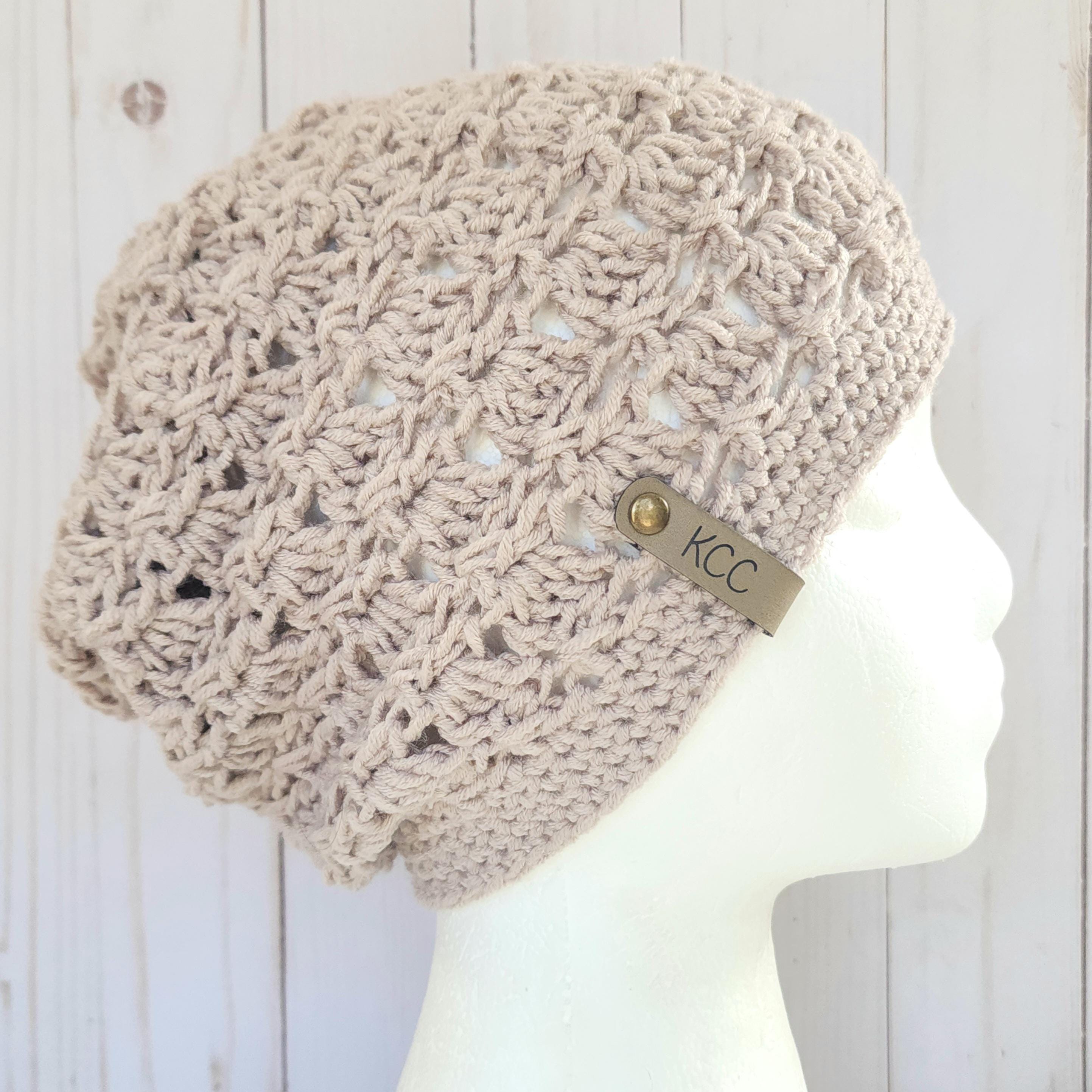 ☆THE GREATEST☆ Crochet Beanie Beige Crochet Hat PATTERN - First Frost Beanie - Lightweight