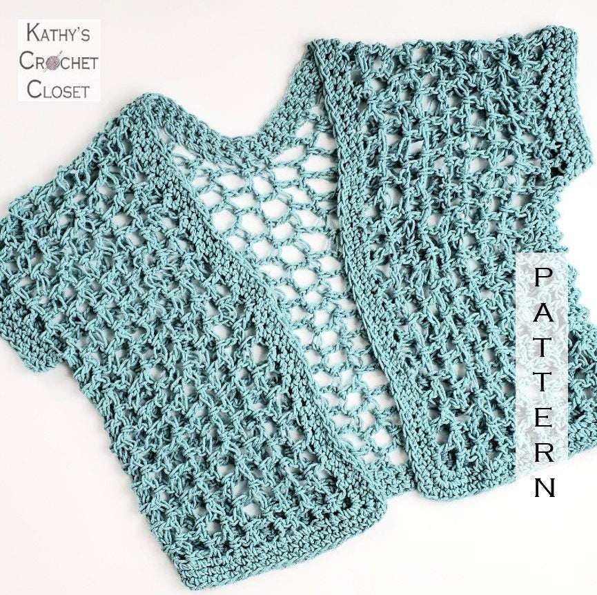 Crochet Shrug PATTERN Quick Lattice Cardigan Easy Shrug Pattern Big Hook Crochet  Pattern Summer Crochet Sweater - Etsy