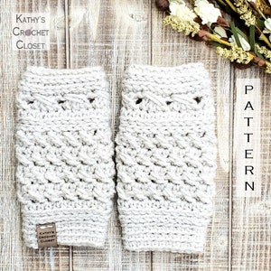 Crochet Mitts PATTERN - Olympia Mitts - Fingerless Gloves Pattern- DIY Woman&#39;s Texting Gloves Pattern - Crochet Gloves Pattern