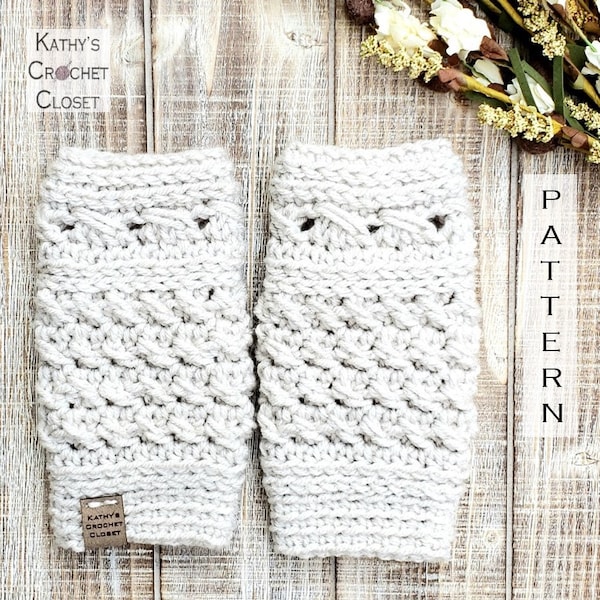 Crochet Mitts PATTERN - Olympia Mitts - Fingerless Gloves Pattern- DIY Woman's Texting Gloves Pattern - Crochet Gloves Pattern