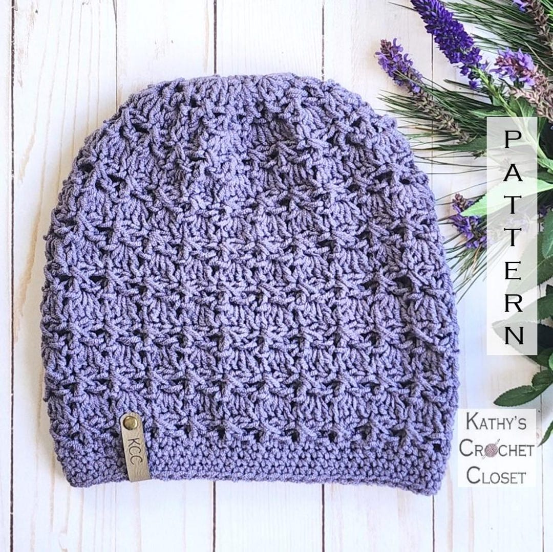First Frost Beanie - Lightweight Lacy Crochet Hat PATTERN (PDF Download ...