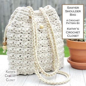 Crochet Bag PATTERN Sawyer Shoulder Bag DIY Crochet Bag - Etsy