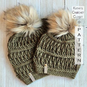 Ivy Ridge Beanie - Crochet Hat PATTERN in 3 Sizes (PDF Download)