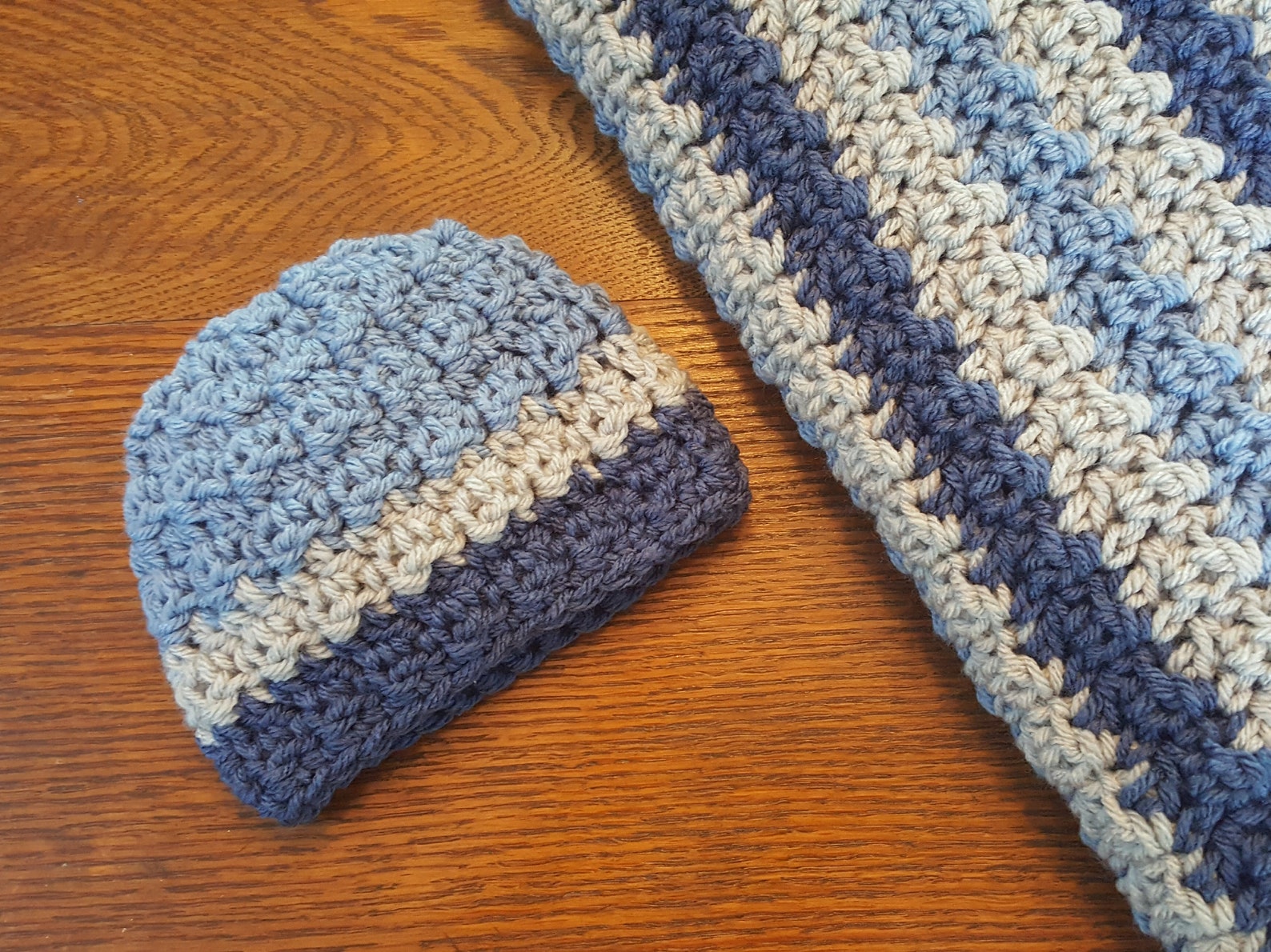 Crochet Baby Blanket PATTERN Dylan Baby Blanket and Hat Etsy