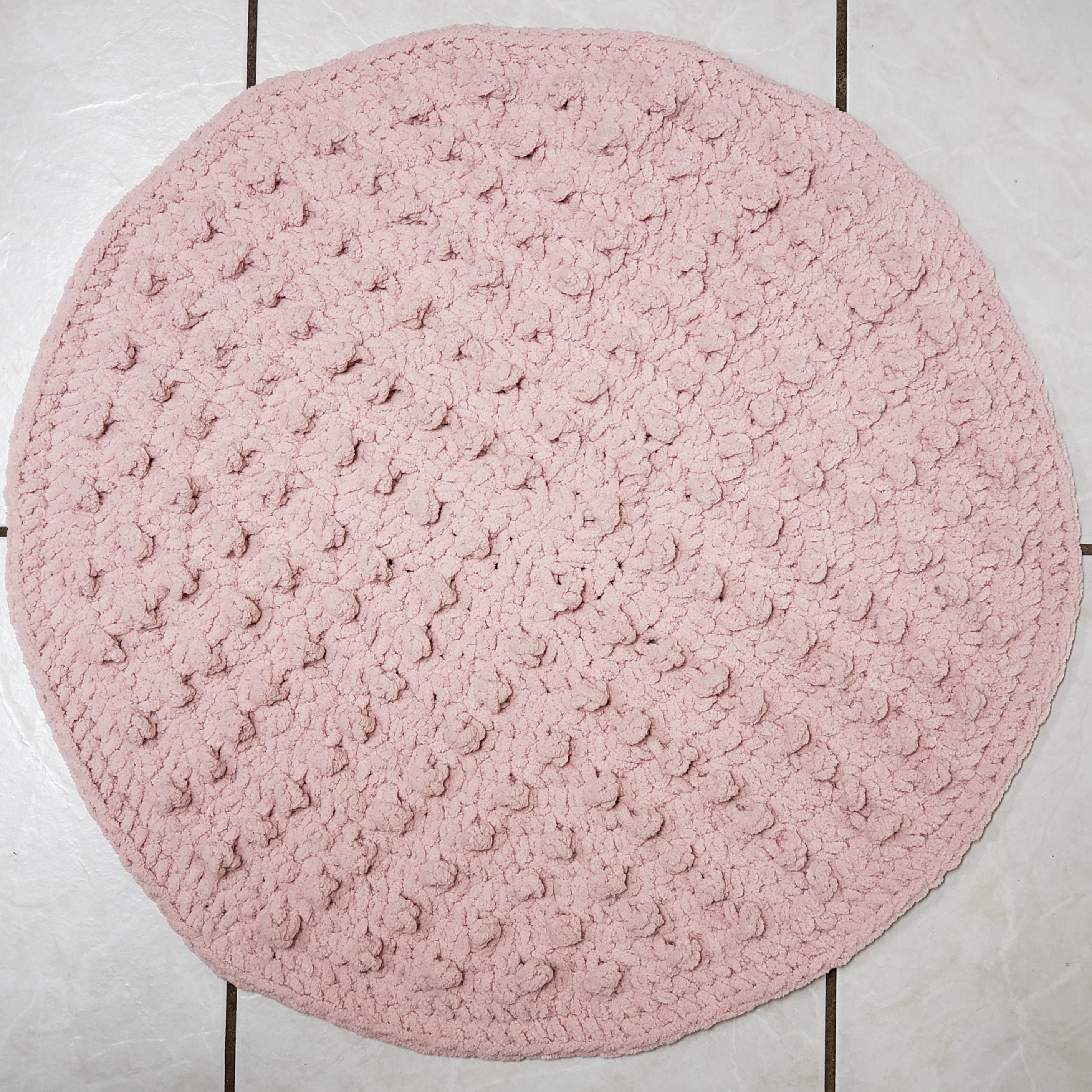 Crochet Rug PATTERN Round Bumpy Bath Mat Crochet Bathroom Etsy