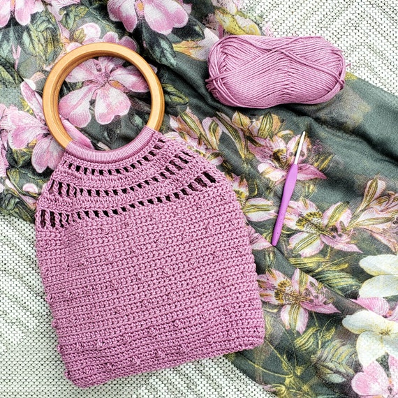 Wood Handle Handbag Crochet Pattern, Wood Handle Purse Pattern, Instant PDF  Digital Download - Etsy