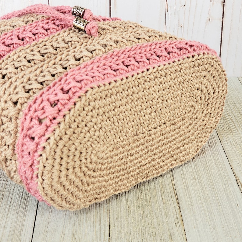 Crochet Bag PATTERN Crisscross Drawstring Bag Boho Bag Pattern Crochet Drawstring Purse image 6