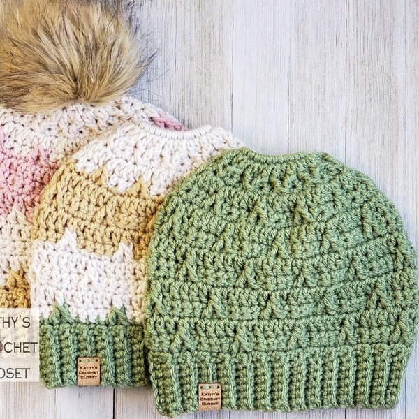 Crochet Ponytail Hat Etsy