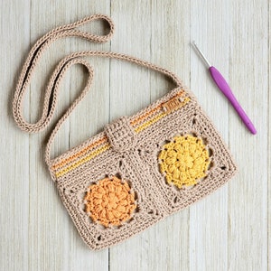 Crochet Bag PATTERN Dahlia Crossbody Bags DIY Crochet Bag Crochet ...