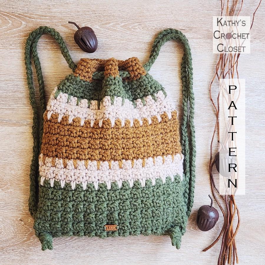 39 Crochet Backpack Patterns with Lambs, Bunnies, and Grannies 28 Acorn Trail Backpack