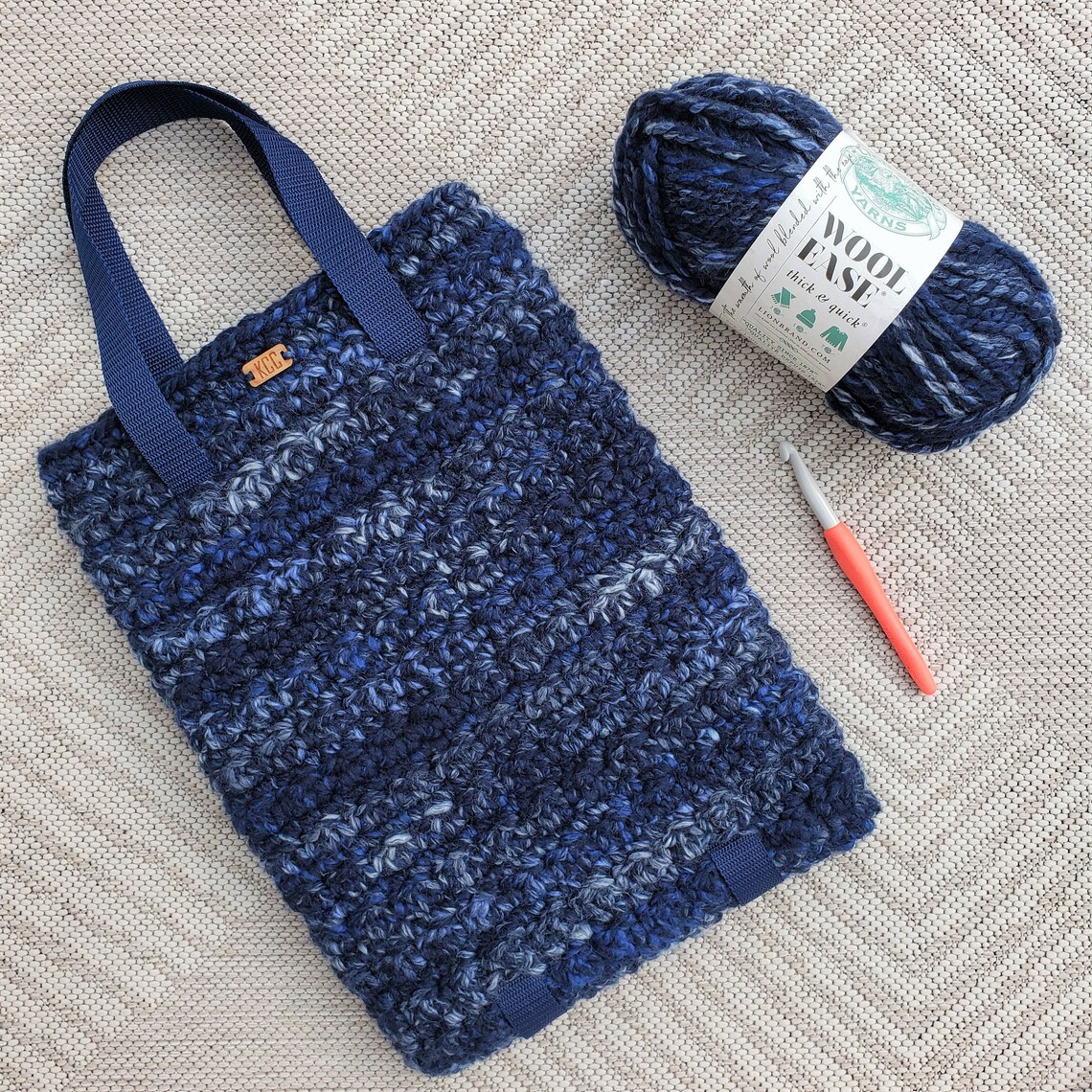 Crochet Bag PATTERN Laptop Tote Bag DIY Crochet Bag Etsy