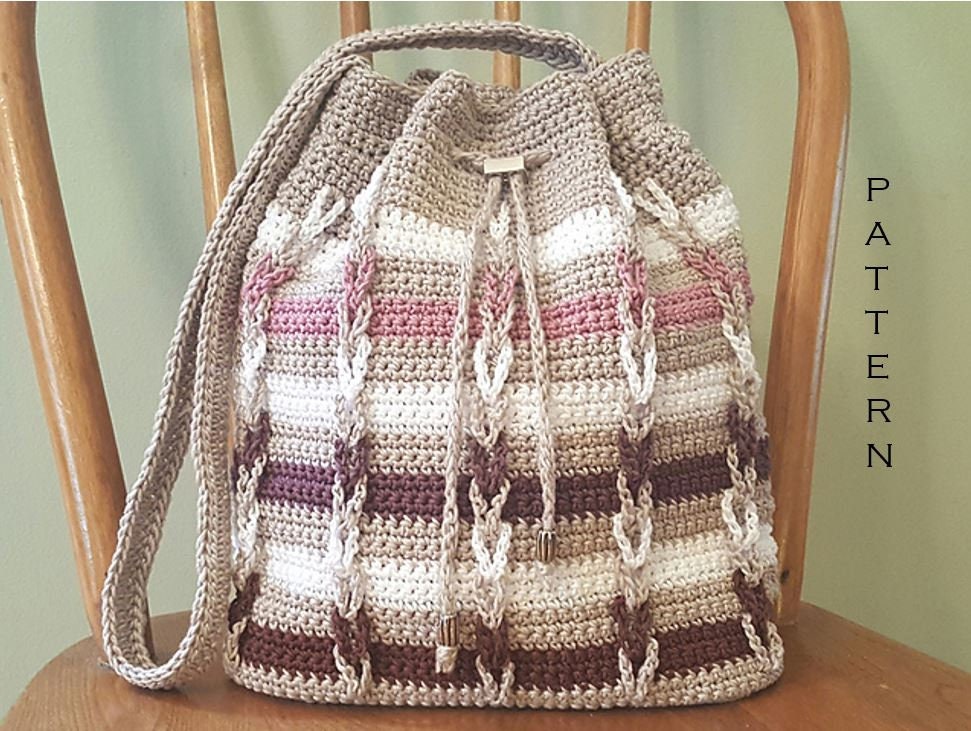 simple drawstring bolsa pattern