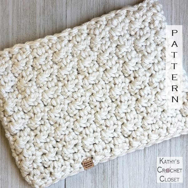 Crochet Cowl PATTERN - Stone River Cowl - DIY Crochet Cowl - Chunky Crochet Cowl - Hometown USA Pattern