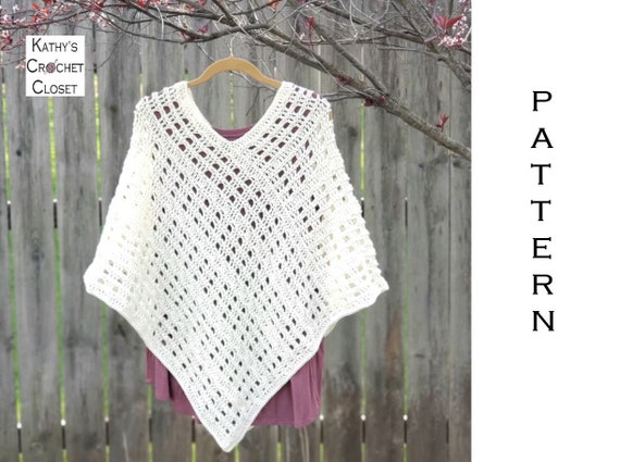 Crochet Poncho Pattern Spring Retreat Poncho Spring Poncho Etsy France