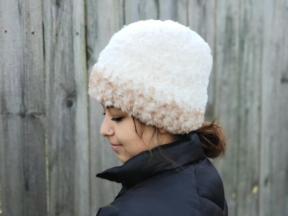 Crochet Hat PATTERN Plush Fur Hat 