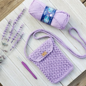 Crochet Bag PATTERN Crooked Post Mini Bag DIY Crochet Bag Crochet Crossbody Bag Pattern Small Bag Crochet Pattern Mini Bag Crochet image 6