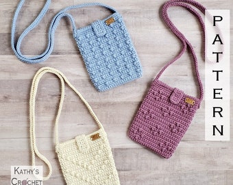 Crochet Bag PATTERN -  Dotty Mini Bags - DIY Crochet Bag - Crochet Crossbody Bag Pattern - Small Bag Crochet Pattern - Mini Bag Crochet