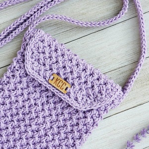 Crochet Bag PATTERN Crooked Post Mini Bag DIY Crochet Bag Crochet Crossbody Bag Pattern Small Bag Crochet Pattern Mini Bag Crochet image 3