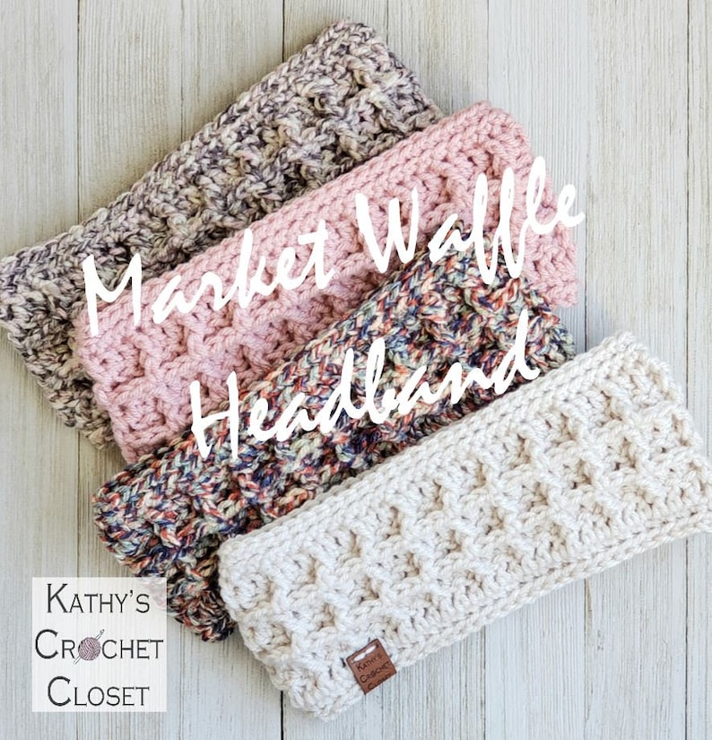 Crochet Headband PATTERN Market Waffle Headband Etsy