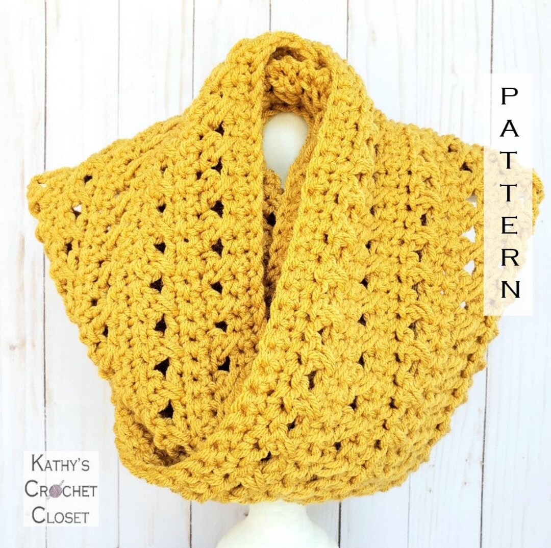 Abby Infinity Scarf - DIY Crochet Circle Scarf PATTERN (PDF Download ...