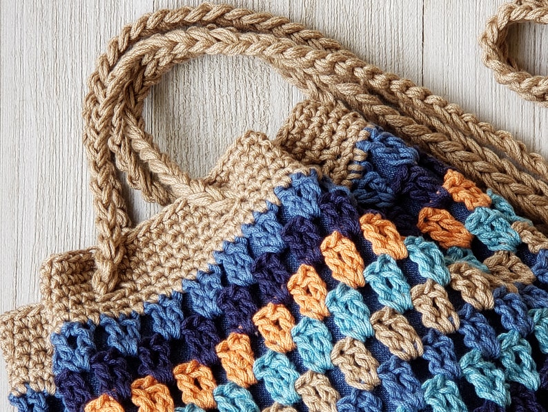 Crochet Bag PATTERN Summer Escape Bag DIY Crochet Bag Crossbody Bag Pattern Crochet Drawstring Bag Pattern DIY Crochet Purse image 3