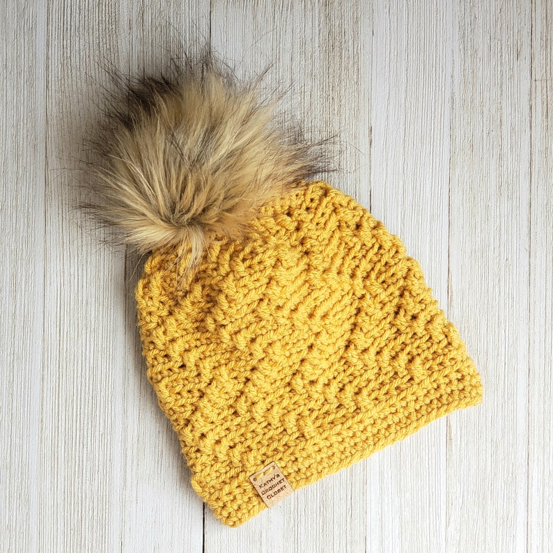 Crochet Hat PATTERN Zigzag Beanie Mommy and Me Hats Etsy