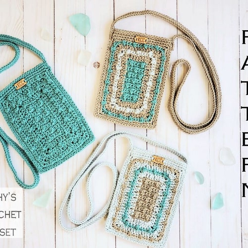 Crochet Mini Bag PATTERN Sea Glass Mini Bag DIY Crochet - Etsy