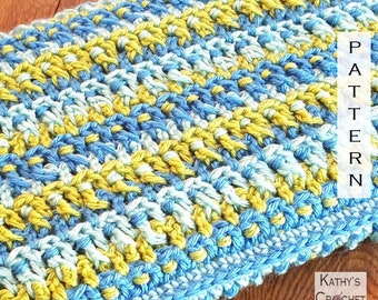 Summer Skies Baby Blanket - Crochet Infant Afghan PATTERN (PDF Download)