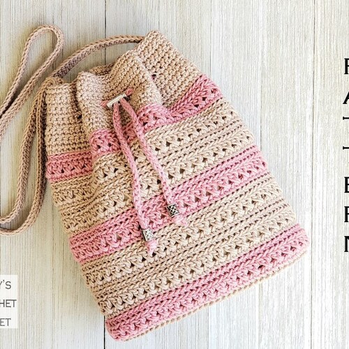 sugar and cream crochet market bolsa pattern