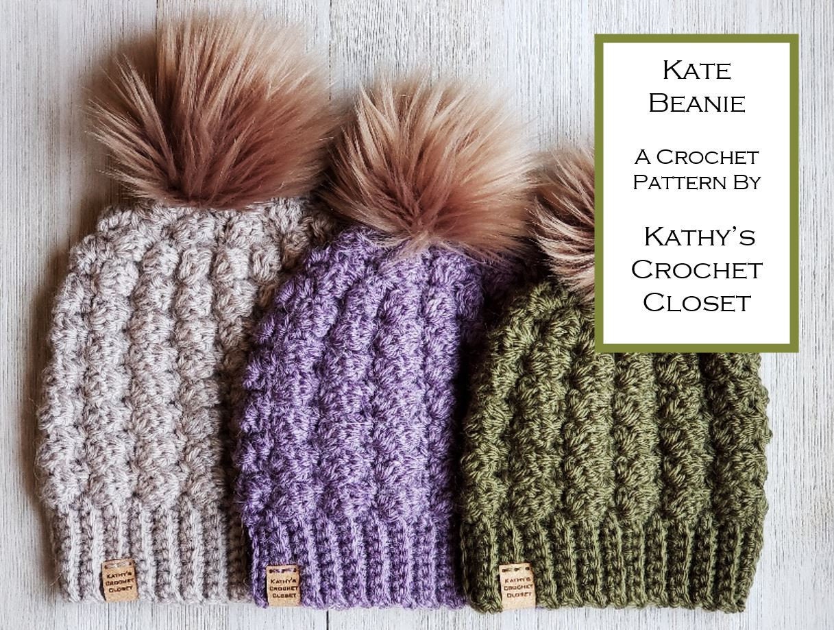 Crochet Hat PATTERN Kate Beanie Mommy 