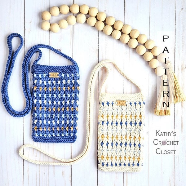 Crochet Mini Bag PATTERN - Diamond Daze Mini Bag - Cellphone Bag Crochet Pattern - DIY Cellphone Purse - Small Crossbody Bag Pattern