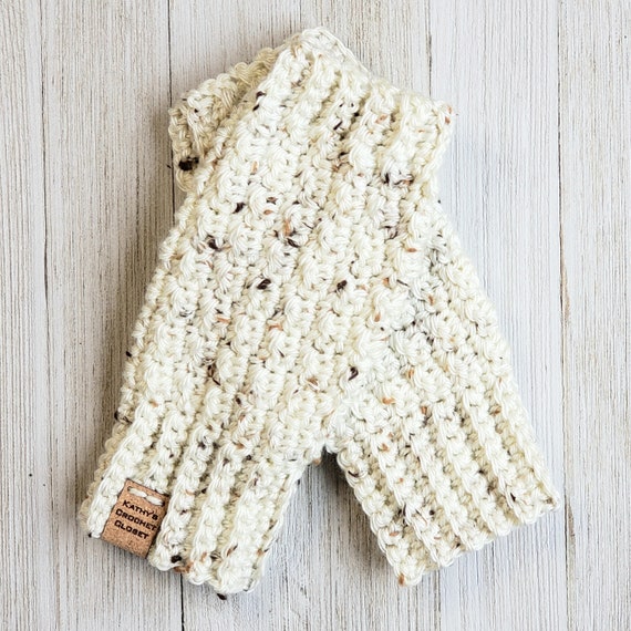 Guanti Donna Fatti A Mano All'uncinetto Senza Dita – Colore Giallo Miele – Regalo Natale Artigianale - Foto 2
