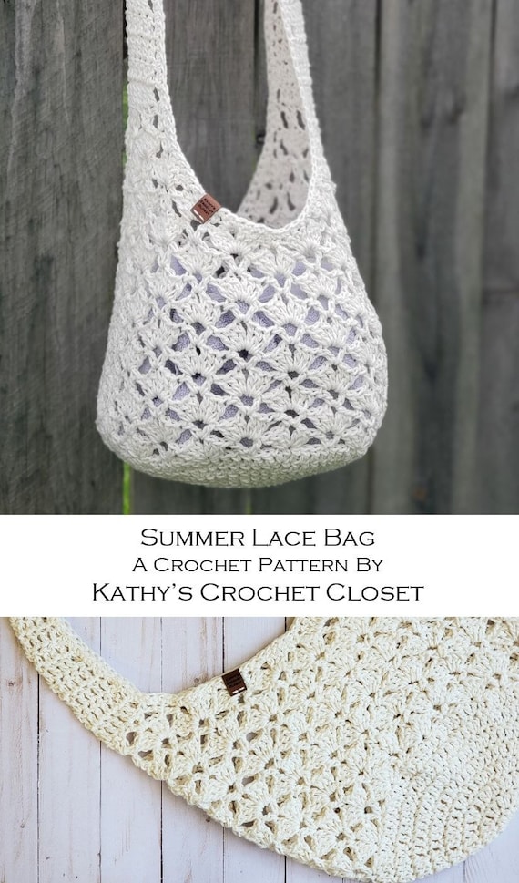 Crochet Bag PATTERN Summer Lace Bag Pattern Beach Bag Pattern Farmers Market Tote DIY Cotton Bag Market Bag Pattern Etsy Canada