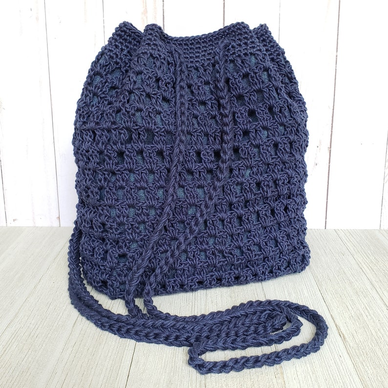 Crochet Bag PATTERN Summer Escape Bag DIY Crochet Bag Crossbody Bag Pattern Crochet Drawstring Bag Pattern DIY Crochet Purse image 6