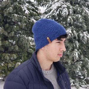 Crochet Hat PATTERN Fox Trail Beanie Men's Crochet Beanie Pattern Unisex Winter Hat Pattern Men Child Toddler Hat Pattern image 6