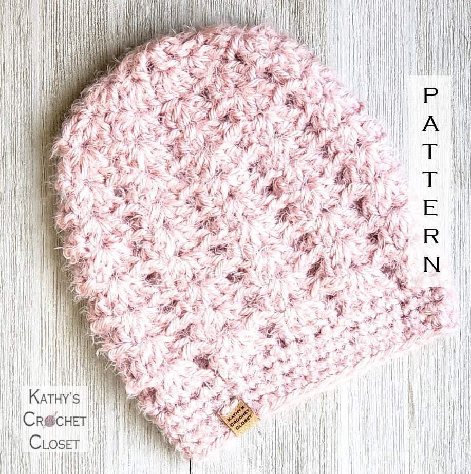 Cozy Lace Beanie - DIY Crochet Hat PATTERN (PDF Download) - Etsy