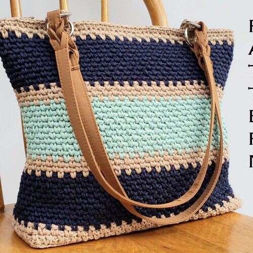 Crochet Bag PATTERN Boardwalk Shoulder Bag DIY Crochet Bag - Etsy