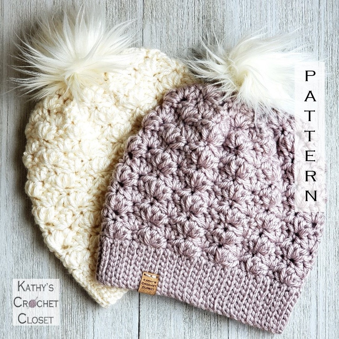 Beginner Crochet Pom Pom Hat - Daisy Farm Crafts