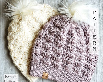 Susan Slouchy Beanie - DIY Crochet Chunky Winter Hat PATTERN (PDF Download)