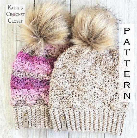 3-in-1 Handmade Crochet Beanie Pom Pom Slouchy Cuffed Wabi-Sabi Upcycled hat Crochet Slouchy Hat with Pom-Pom – My Crafty Hook main image 3