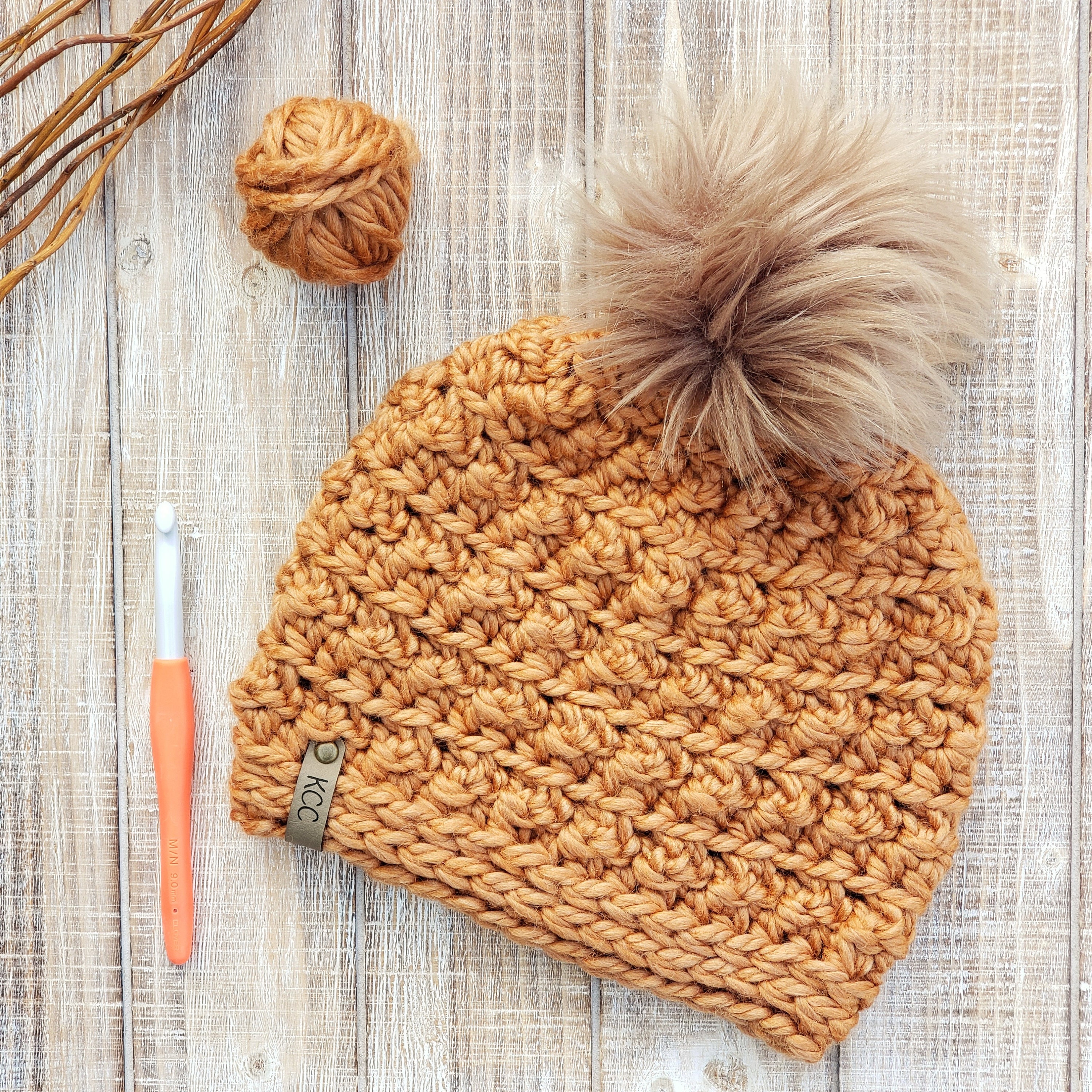 Bluff Trail Beanie - Crochet Super Bulky Yarn Beanie PATTERN (PDF ...