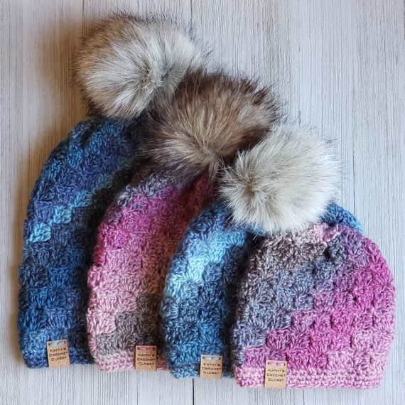 Crochet Beanie PATTERN Cosmic C2C 